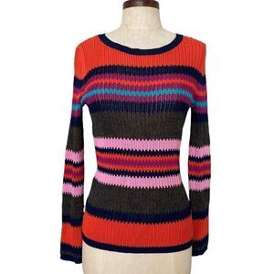 Top shop stripe crew neck sweater